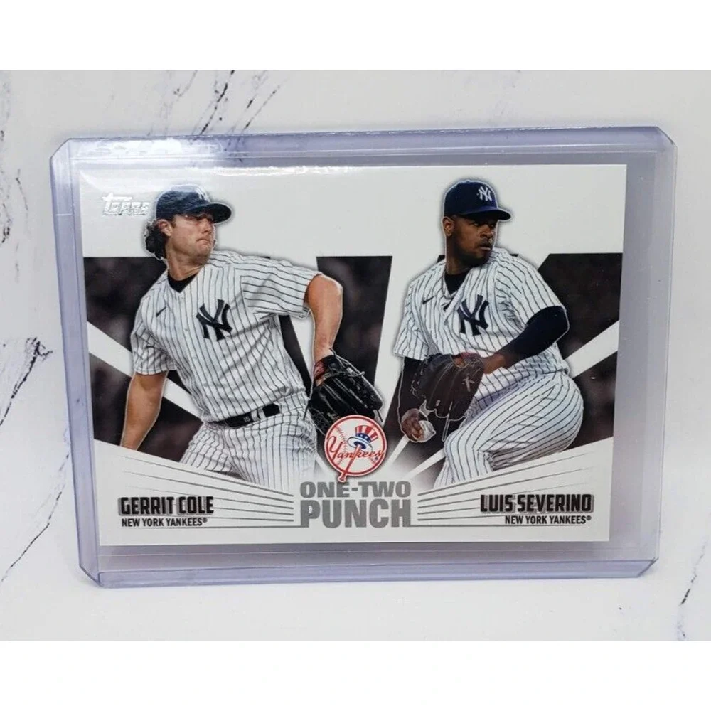 2023 Topps Series 1 - One-Two Punch #12P-8 Luis Severino, Gerrit Cole